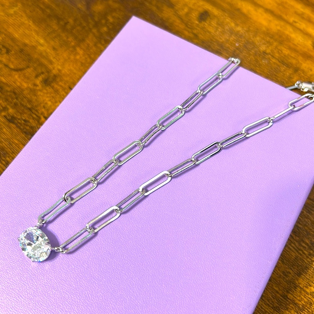 NEW Hello Gorgeous Samantha Chain Necklace Silver